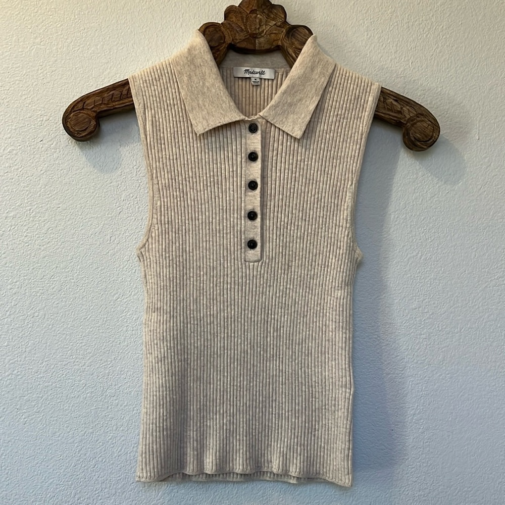 Madewell Owen Polo Sweater Tank
